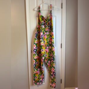 Floral Multicolor Overalls